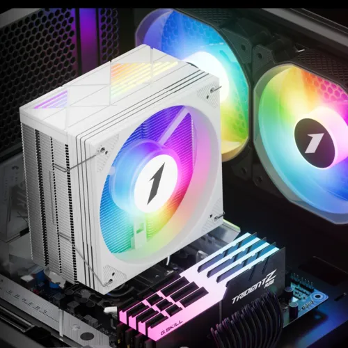 1STPLAYER CRYO CY12LD White ARGB Dual Tower Air CPU Cooler — image 5 of 5