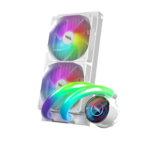 1STPLAYER MT240 INFINITE SPACE ARGB Liquid CPU Cooler White — image 3 of 4