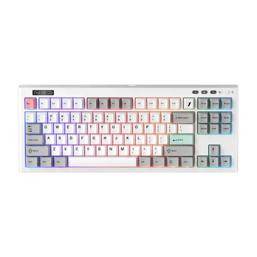 1STPLAYER NEO87 Lavender Switch RGB Mechanical Gaming Keyboard — image 2 of 2