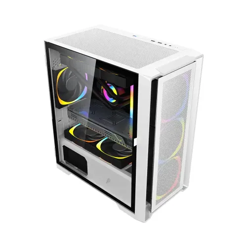 1STPLAYER T4 White mATX Gaming Casing — image 2 of 5