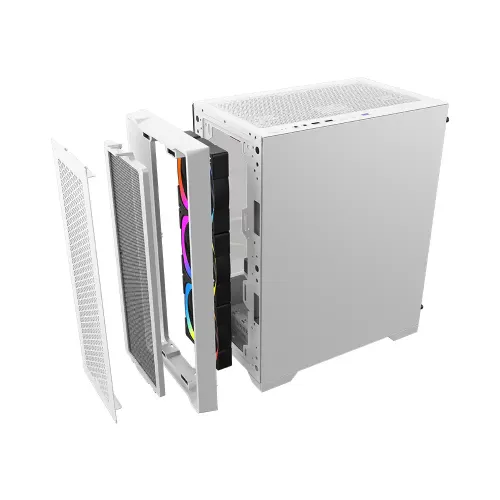 1STPLAYER T4 White mATX Gaming Casing — image 4 of 5