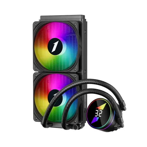 1STPLAYER TS3 240 ARGB AIO Liquid CPU Cooler With Display — image 2 of 3