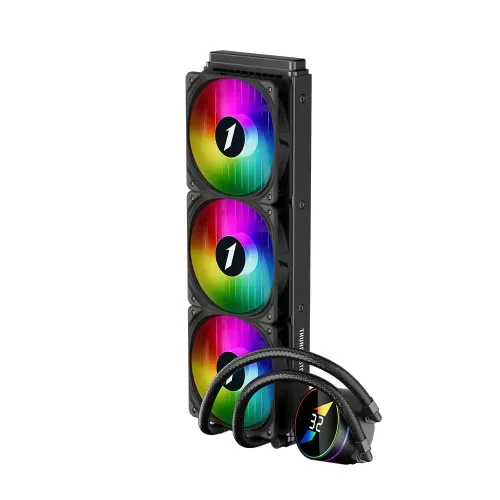 1STPLAYER TS3 360 ARGB AIO Liquid CPU Cooler With Display — image 2 of 3