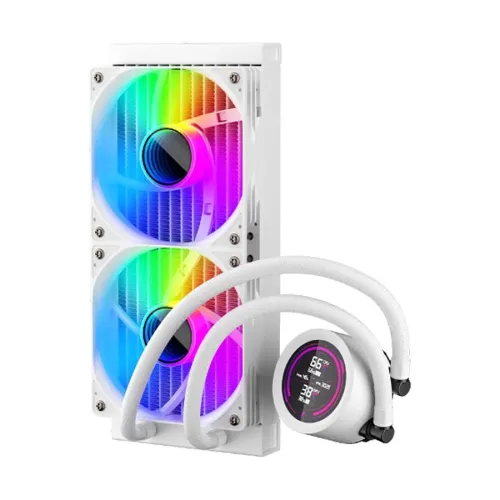 1STPLAYER TS4 240 ARGB Liquid CPU Cooler White — image 5 of 5