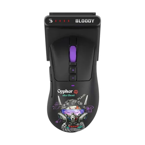 A4Tech Bloody R73 Ultra Duo Dual Mode Wireless Gaming Mouse With Dock — image 2 of 6