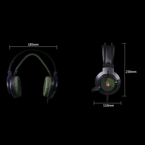 A4TECH J437 Bloody Gaming Headset Army Green — image 3 of 4