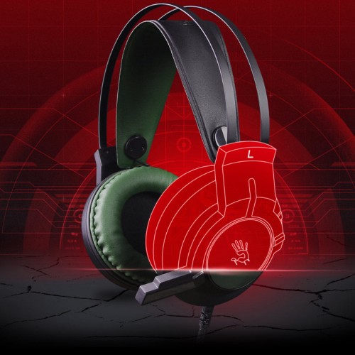 A4TECH J437 Bloody Gaming Headset Army Green — image 4 of 4