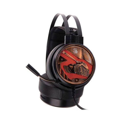 A4tech G650S USB Dazzling Orange Light Gaming Headphone Black — image 3 of 3