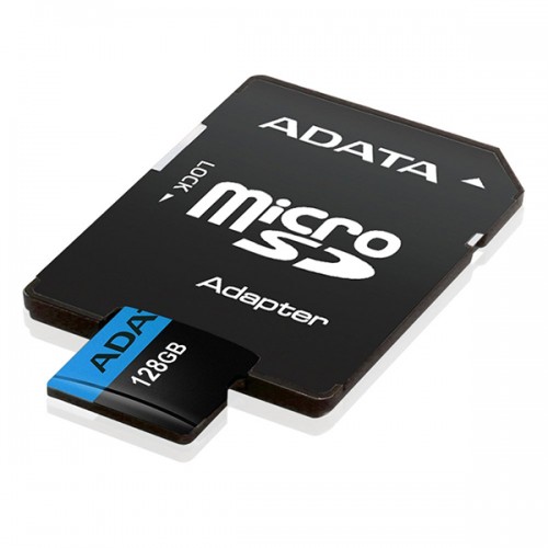 Adata 128GB Micro SD Class-10 (SDXC-UHX-I) Memory Card With Adapter — image 2 of 2