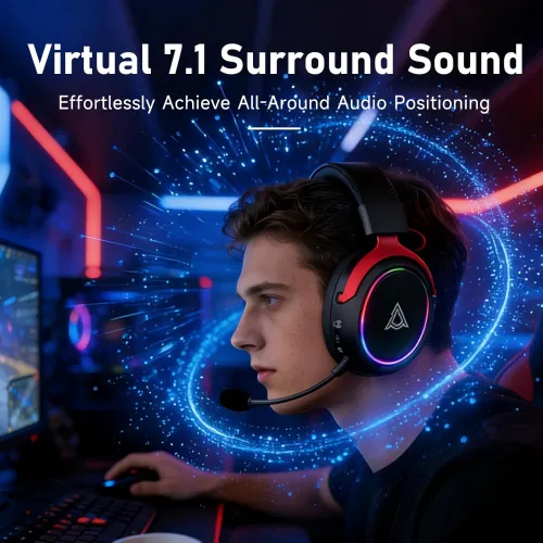 AJAZZ AHM10 MAX Tri-Mode Wireless Gaming Headphone — image 3 of 5