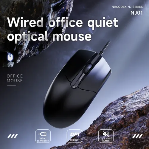 AJAZZ NJ01 Optical Wired Mouse — image 2 of 5