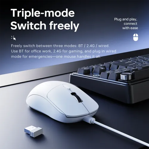 AJAZZ NJ07 Tri-Mode Wireless Gaming Mouse — image 2 of 5