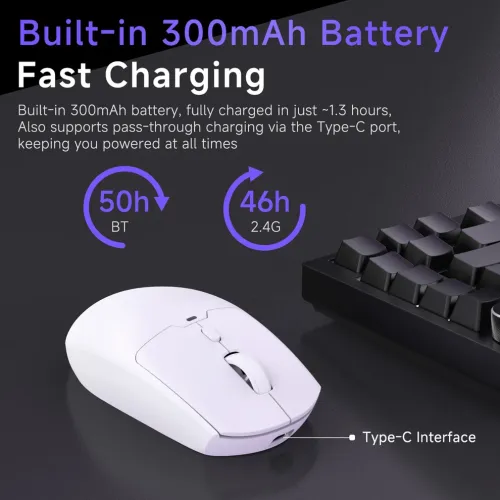 AJAZZ NJ11 MC Tri-Mode Wireless Gaming Mouse — image 5 of 6