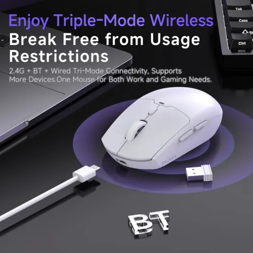 AJAZZ NJ11 MC Tri-Mode Wireless Gaming Mouse — image 6 of 6
