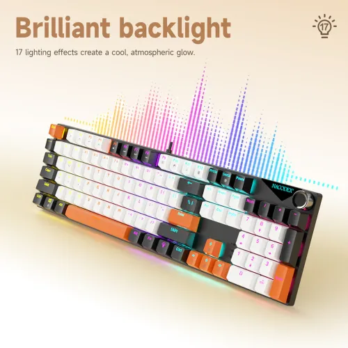 AJAZZ NK104 RGB Hot-Swappable Mechanical Keyboard — image 3 of 6