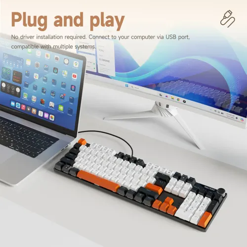 AJAZZ NK104 RGB Hot-Swappable Mechanical Keyboard — image 6 of 6