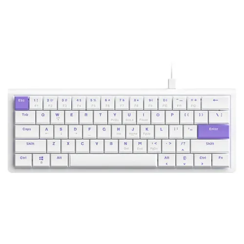 AJAZZ NKL61 Wired Low Profile Red Switch Mechanical Keyboard