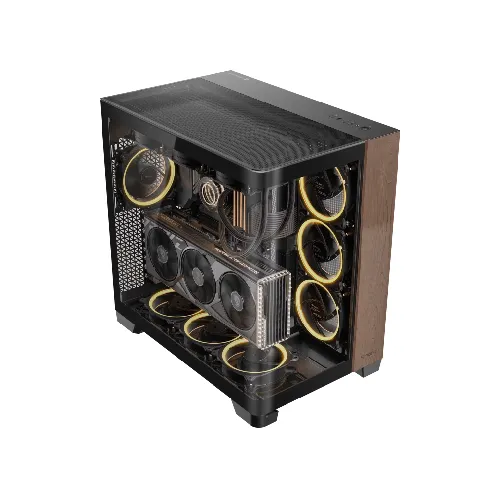 Antec C8 CURVE WOOD Elite Constellation Series ARGB Full View E-ATX Gaming Casing — image 2 of 6