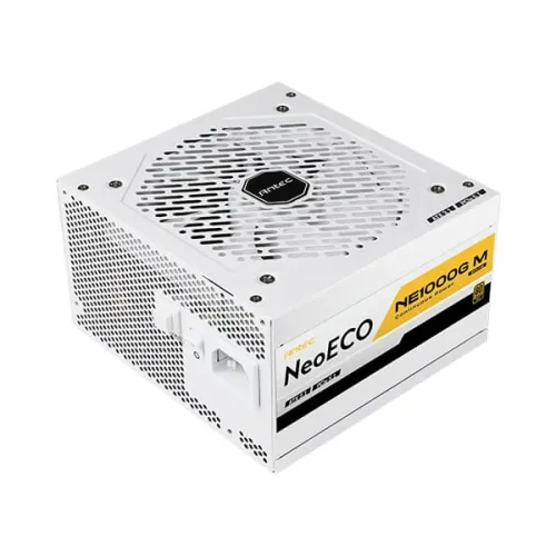 Antec NE1000G M White 1000W ATX 3.0 & PCIE 5.0 80+ Gold Full Modular Power Supply