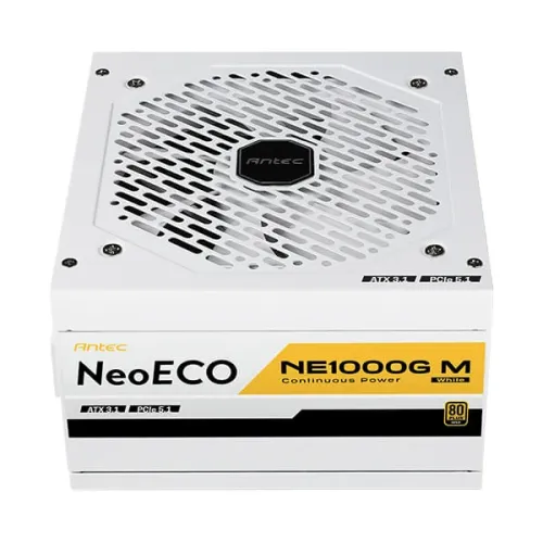 Antec NE1000G M White 1000W ATX 3.0 & PCIE 5.0 80+ Gold Full Modular Power Supply — image 2 of 6