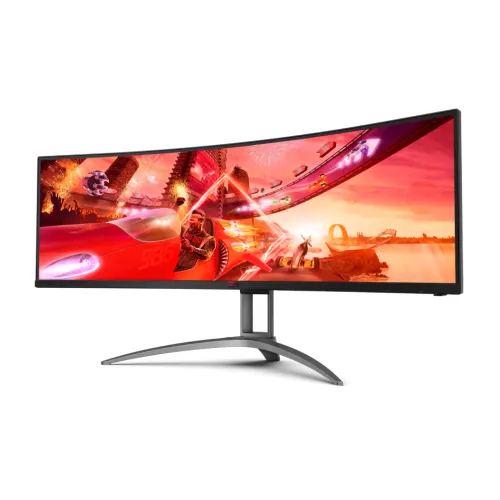 AOC AGON AG493QCX 49" Dual FHD 144Hz VA Curved Gaming Monitor — image 2 of 6