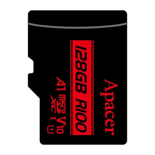 Apacer R100 MicroSDXC UHS-I U1 V10 128GB Class-10 Memory Card with Adapter — image 3 of 3