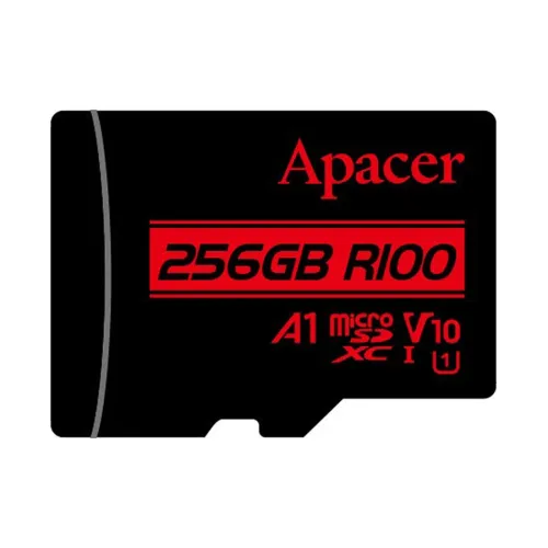 Apacer R100 SDXC/SDHC UHS-I U1 V10 256GB A1 Class 10 Memory Card with Adapter — image 2 of 2