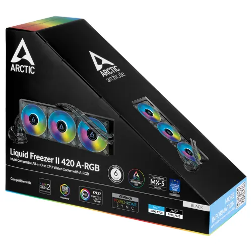 Arctic Liquid Freezer II 420 A-RGB All-in-One Liquid CPU Cooler — image 4 of 4