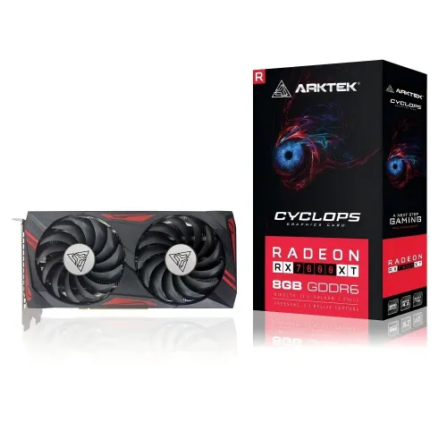 ARKTEK AMD Radeon RX 7600 XT 8GB GDDR6 Graphics Card — image 2 of 4