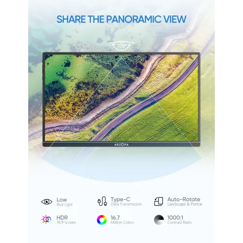 Arzopa A1S 14" FHD IPS Portable Monitor — image 2 of 5