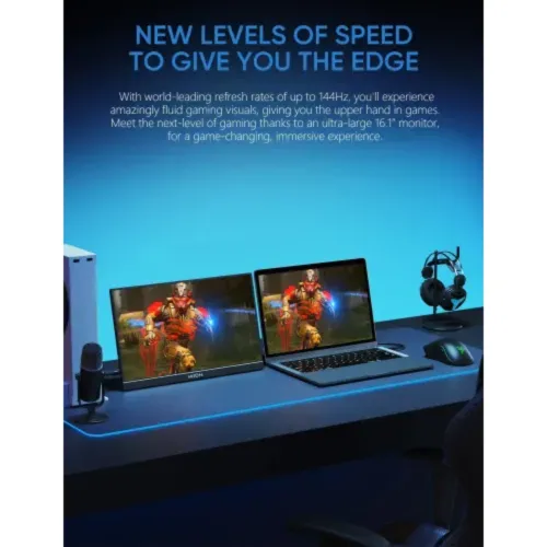 Arzopa G1 Game Max 16.1" 144Hz FHD IPS Portable Gaming Monitor — image 3 of 6