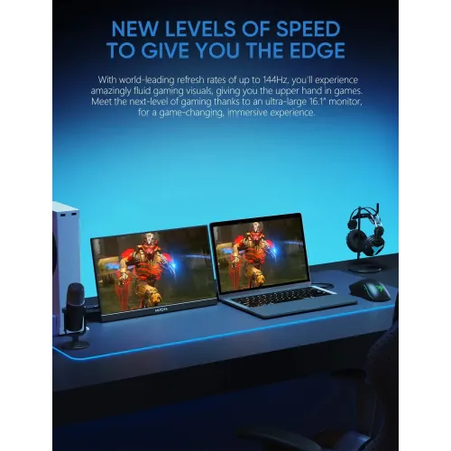 Arzopa Z1FC 16.1" 144Hz FHD IPS Portable Gaming Monitor — image 3 of 6