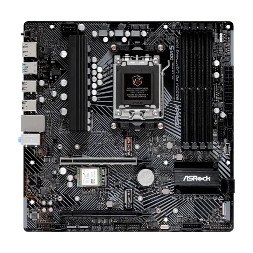 ASRock B650M PG Lightning WiFi AM5 Micro ATX Motherboard — image 2 of 4