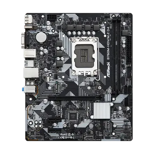 ASRock B760M-HDV/M.2 D4 Micro ATX Motherboard — image 2 of 5