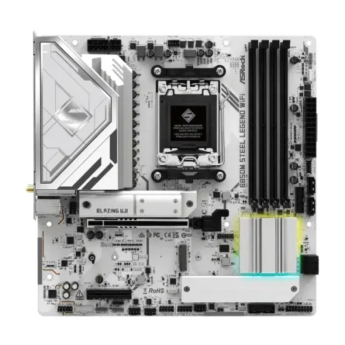 ASRock B850M STEEL LEGEND WIFI AM5 DDR5 mATX Motherboard — image 2 of 6
