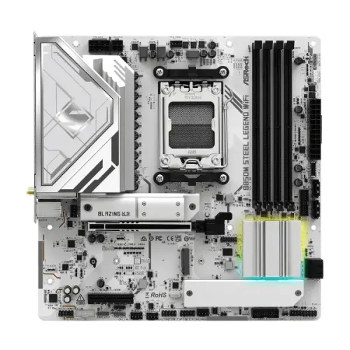 ASRock B850M STEEL LEGEND WIFI AM5 DDR5 mATX Motherboard — image 3 of 6