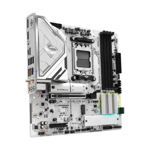 ASRock B850M STEEL LEGEND WIFI AM5 DDR5 mATX Motherboard — image 4 of 6