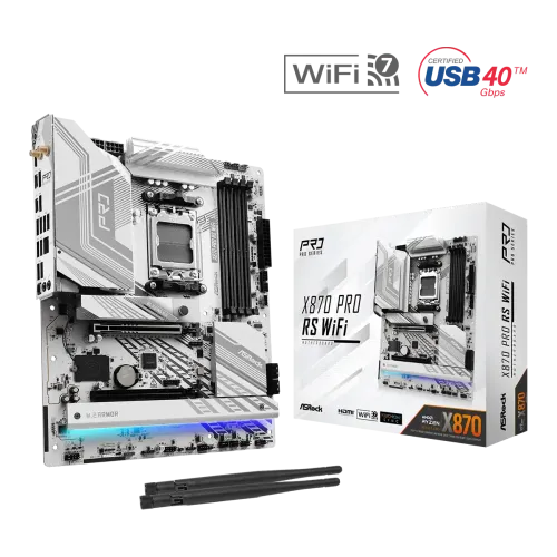 ASRock X870 Pro RS WiFi AM5 DDR5 ATX Motherboard
