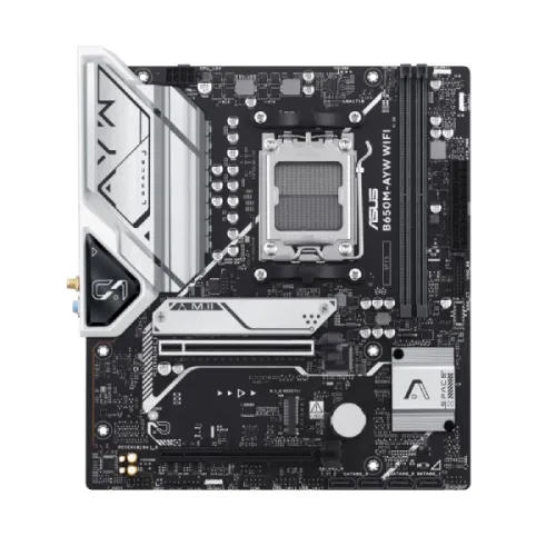 ASUS B650M-AYW WIFI AMD AM5 DDR5 Micro-ATX Motherboard — image 2 of 6
