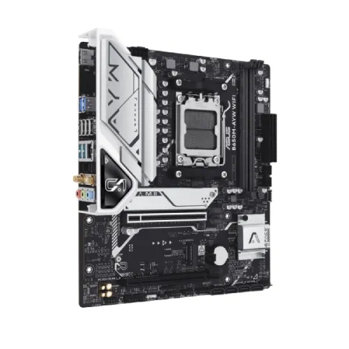 ASUS B650M-AYW WIFI AMD AM5 DDR5 Micro-ATX Motherboard — image 3 of 6