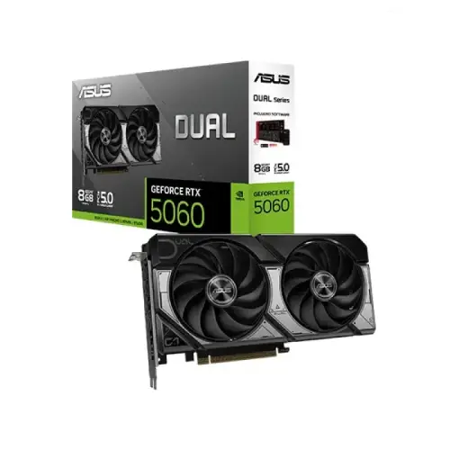 ASUS Dual GeForce RTX 5060 8GB GDDR7 Graphics Card