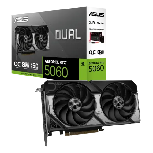 ASUS Dual GeForce RTX 5060 8GB GDDR7 OC Edition Graphics Card — image 2 of 6