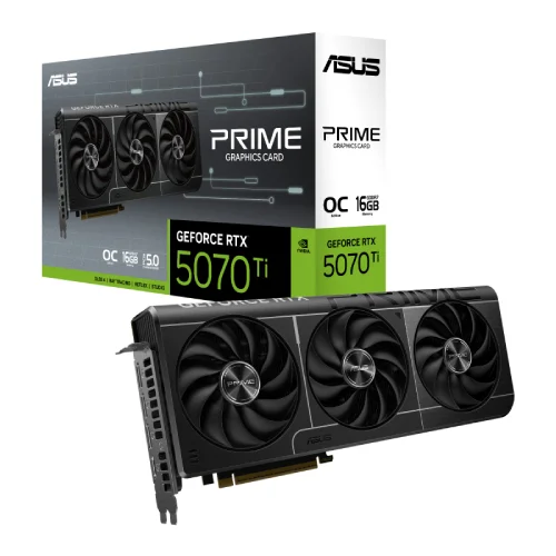 ASUS PRIME GeForce RTX 5070 Ti 16GB GDDR7 OC Edition Graphics Card