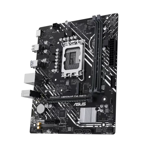 ASUS PRIME H610M-F D4 R2.0 DDR4 LGA1700 mATX Motherboard — image 4 of 6