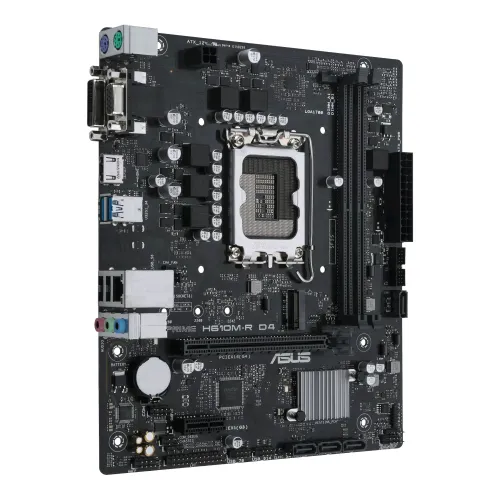 ASUS PRIME H610M-R D4 DDR4 LGA1700 mATX Motherboard — image 2 of 6
