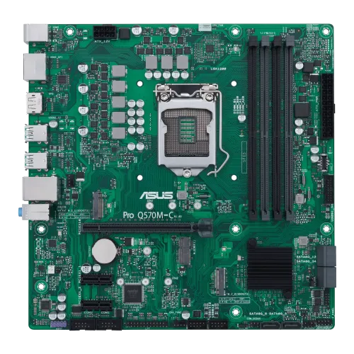 ASUS Pro Q570M-C/CSM LGA1200 mATX Motherboard — image 2 of 5