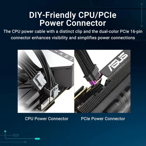 ASUS Pro WS 1600W Platinum ATX 3.1 & PCIE 5.1 Full Modular Power Supply — image 6 of 6