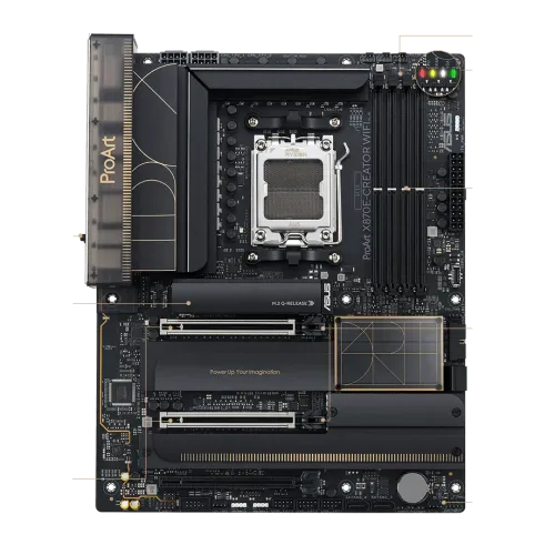 ASUS ProArt X870E-CREATOR WiFi AM5 DDR5 ATX Motherboard — image 2 of 4