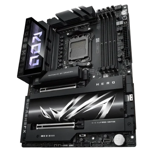 Asus ROG CROSSHAIR X870E HERO AMD AM5 ATX Motherboard — image 4 of 6