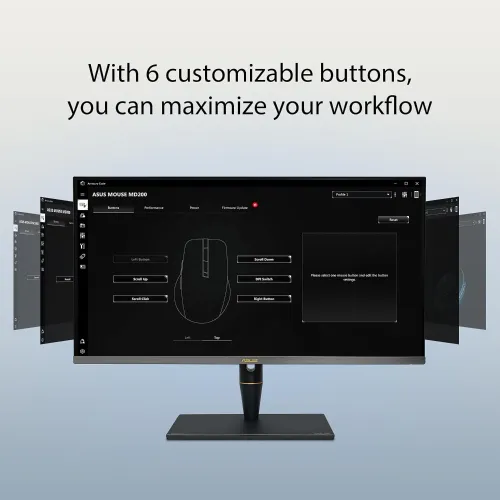 Asus SmartO MD200 Ergonomic Wireless Mouse — image 4 of 6